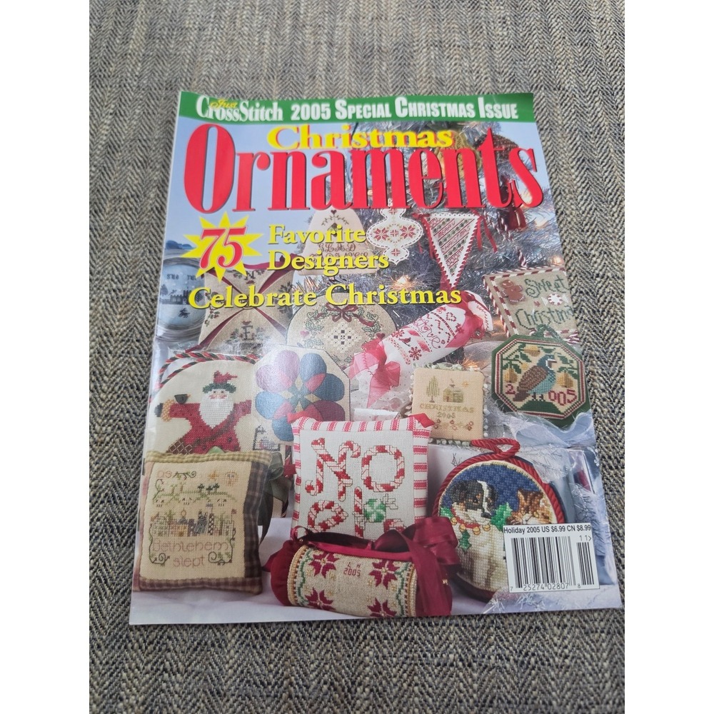 Just Cross Stitch 2005 Special Christmas magazine 75 holiday ornaments patterns